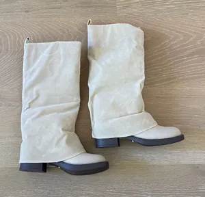 White Fox Tinashe Knee High Boots Size US 6 in Sand Tan thumbnail 1