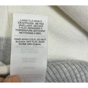 Garage Striped Cropped Sweater Women S Gray Neutral Soft Girl Preppy Sustainable thumbnail 9