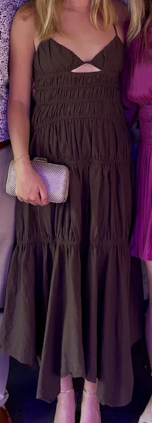 SNDYS Revolve Maxi Dress Brown thumbnail 2