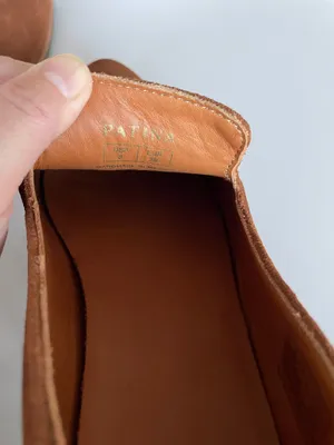 PATINA women's brown suede leather pointy toe slip on flats loafers Size US8 New thumbnail 9