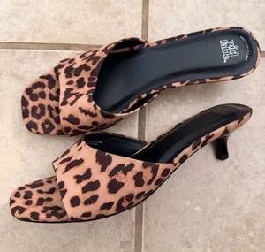 Wild Fable Mavis Leopard Print Kitten Heels thumbnail 1