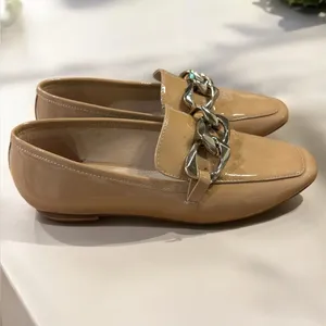 Carvela KURT GEIGER REBEL LOAFER BLUSH PATENT CHAIN size 36.5 US 6.5 thumbnail 2
