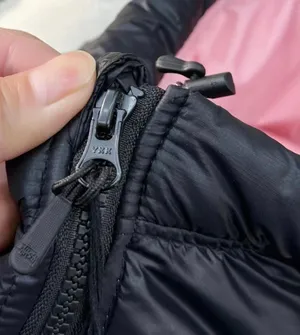 stussy black puffer jacket with pink lining #puffer #outerwear thumbnail 4