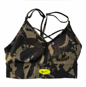 Nike Womens Dri-FIT Indy Icon Clash Sports Bra Green Black Size Small thumbnail 1