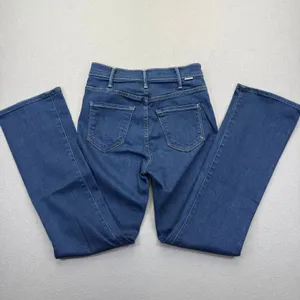 Mother The Hustler Ankle Jeans‎ Womens 25 Dark Wash High Rise Flare Denim Blue thumbnail 2