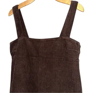 Reformation Jeans NWT Women’s Size 6 Espresso Brown Iria Corduroy Mini Dress thumbnail 4