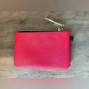 Victoria's Secret‎ Women’s Vintage Red Coin Purse Mini Zip Wallet thumbnail 2