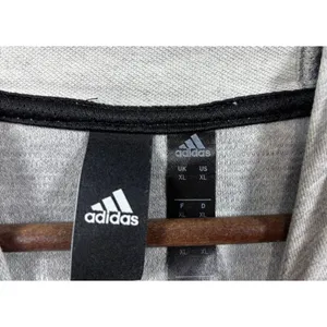 Adidas Womens‎ Gray Graphic Hoodie Sweatshirt XL Casual Athletic Wear thumbnail 3