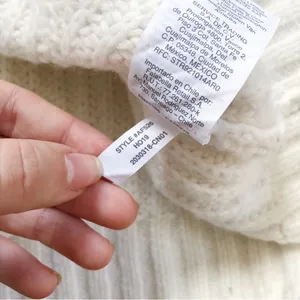 Madewell • Everett Rib-Play Pullover Sweater cream chunky cable knit alpaca thumbnail 7