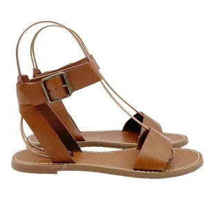 Madewell The Boardwalk Ankle-Strap Sandal English Saddle Brown Leather Size 7.5 thumbnail 7