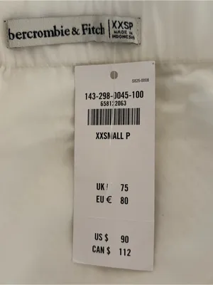 Abercrombie & Fitch White Sequin Side Slit Pencil Skirt XXS Petite NWT cocktail thumbnail 7