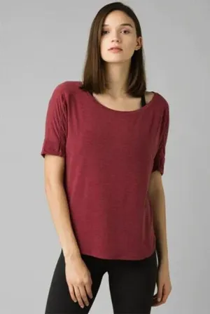 NWT Womens PrAna Yoga Pilates Climb Top New Rogue S Cargo Green Wicking SS Nice thumbnail 2