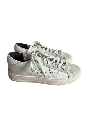 P448 Women’s White Leather Sneakers Size 38 / US 8 thumbnail 9