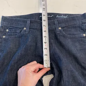7 for all Mankind Blue Bootcut Jeans with Rhinestones‎ Bling Size 26 thumbnail 8