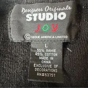 Designers Originals Studio Black Christmas Sweater thumbnail 4