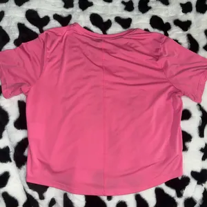 Nike Pink Crop Relaxed T-Shirt thumbnail 3