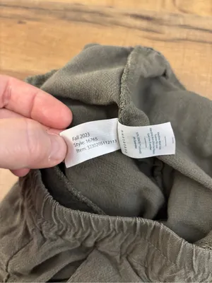 Marine Layer Allison Cropped Pants Dolphin Hem Green Women’s thumbnail 7