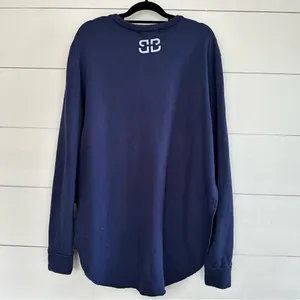 BirdieBee Navy Blue Love Graphic Sweatshirt thumbnail 4