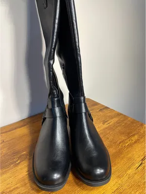 b.o.c. New Tall Black Harness Moto Boot MidCalf Biker Riding thumbnail 2