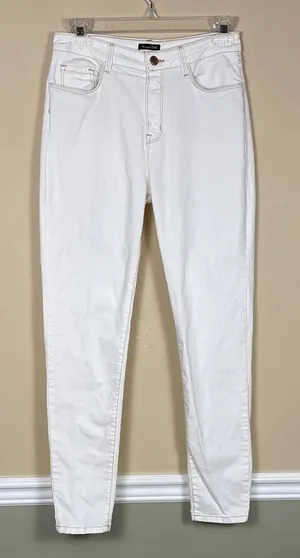 Massimo Dutti Women’s Skinny Fit White Pants thumbnail 1
