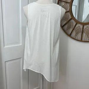 We The‎ Free Cross Tank Top Small Boho Asymmetric Hem Beach Festival Y2K Grunge thumbnail 3