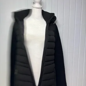 MICHAEL Michael Kors Ultra‎ light weight Black Puffer Jacket with Knit Sleeves M thumbnail 11