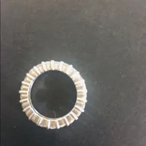 Sterling silver simulated diamond band🔹🔹🔹ring thumbnail 8