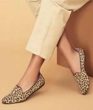 Rothy’s The Loafer Mocha Spot Leopard 8.5 Retired thumbnail 1