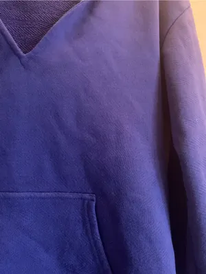 Free People Rafferty Hooded Mini Dress Royal Blue Women Medium 100% Cotton thumbnail 2
