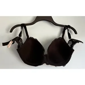 Victoria's Secret Bra Dream Angels Demi Black 36D Lace Whimsygoth thumbnail 4