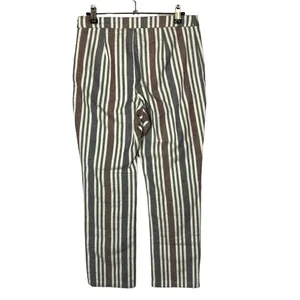 Free People‎ Mod Blue & Red Stripe Linen Crop Pants 2 thumbnail 4