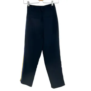 Aritzia Wilfred Jallade Trouser Pants Black Blue‎ Yellow Stripe Size 0 thumbnail 7