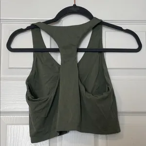 Aerie Offline Olive Green Racerback Sports Bra thumbnail 2