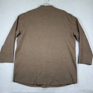 Quince Eco-Knit‎ Milano Stitch Oversized Shirt Jacket Warm Taupe Womens Size M thumbnail 7