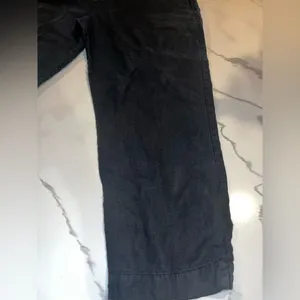 Hot Cotton 100% Linen Black Flood Pants size M thumbnail 5