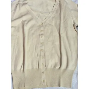 GAP Ivory Ribbed Knit Cardigan Size S‎ Button Down - A1- 0020 thumbnail 3