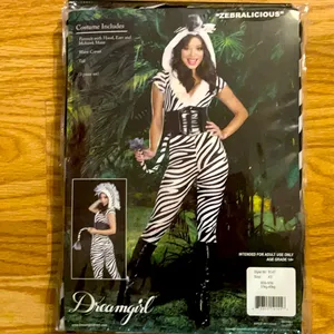 🎉Sale🎉 Sexy Zebra Costume Size Extra Small Black thumbnail 4