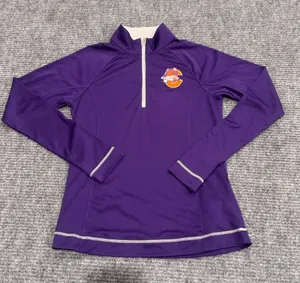 Cutter & Buck Clemson Tigers‎ Retro Purple Athletic DryTec Top Sz XS thumbnail 1