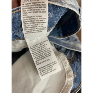 American Eagle Floral Embroidered Mom Jeans High Waist Frayed Hems 8 extra long thumbnail 13