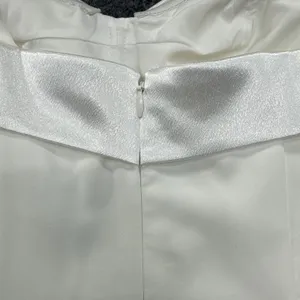 Aidan Mattox Strapless Tuxedo Dress Women's 2 Ivory White Formal BNWT thumbnail 7