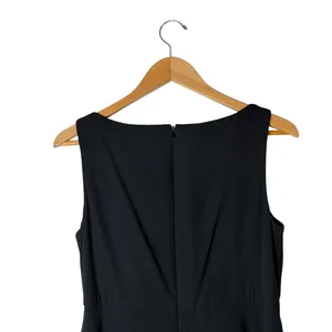Patra Tiered Ruffle Dress Women 8 Black Rhinestone Brooch Maxi Cocktail Party thumbnail 5