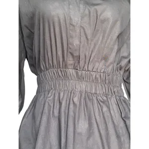 Free People Karolina Black‎ Cotton Mini Dress Puff Sleeve Bubble Hem XS Boho thumbnail 5