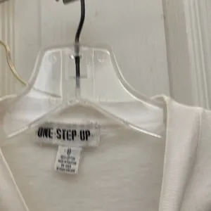 FINAL MARKDOWN One step up dropped shoulder oversized tee medium White thumbnail 3