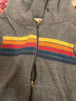 Aviator Nation Grey Zip-Up Hoodie thumbnail 4