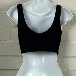 Aerie Black Active Bra Tank size M thumbnail 6