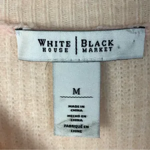 White House Black Market WHBM Blush Pink Bateau Neck Pullover‎ Sweater M thumbnail 4