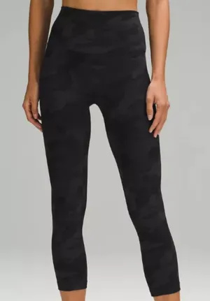 Lululemon Align High Rise Cropped Camo Athletic Leggings thumbnail 1