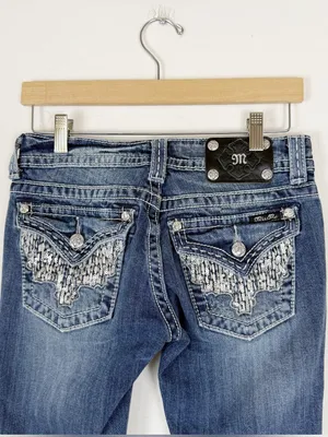 Miss Me Jeans Bootcut Denim Rhinestone Jeans thumbnail 2