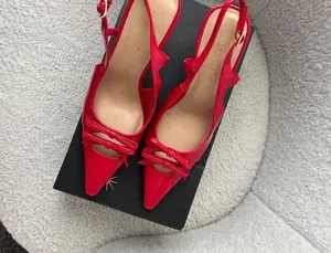 NWT Shoe Dazzle Salsa Red Florentina Slingback Pump (USW8.5) thumbnail 2