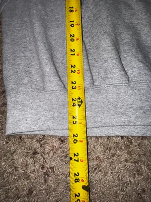 Pismo Beach 'Living Salty' Graphic Hoodie - Gray with Yellow & Blue size Medium thumbnail 5